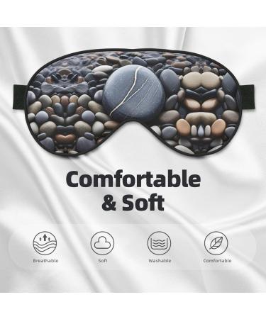 SSIMOO Beach Stone Sleep Mask - Adjustable Breathable Fashionable Eye Mask for Comfortable Sleep | International Shipping Available - Buy Online on GoSupps.com