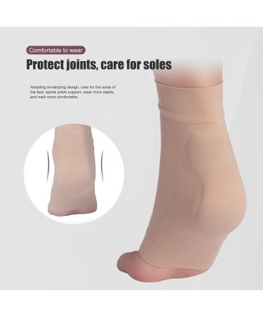 SUNGOOYUE Compression Padded Sleeve Socks for Achilles Tendon | Breathable Silicone Ankle Support for Bursitis & Tendonitis 1 Pair Protective Heel Socks - Buy Online on GoSupps.com