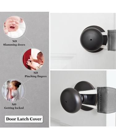 Baby Door Latch Covers Closer - Nursery Door Closer Silencer with Strong Elastic Straps for Good Sleep Thick Solid Door Cushion for Jammer Noise Reducing  3 Pieces  W 4 x L 2 inches  Grey 4x2 inches Gray - Buy Online on GoSupps.com