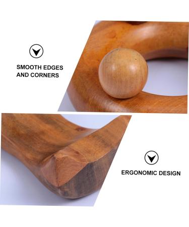 Buy Tovinanna 5-in-1 Wooden Massage Device | Triangle Full Body Massager & Scraping Tools | Foot Neck & Spa Relaxation - Buy Online on GoSupps.com