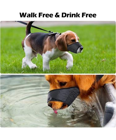 CooZero 7 PCS Dog Muzzles Set | Anti-Biting & Barking | Adjustable Mouth Cover for Small to Extra Large Dogs - Black - Buy Online on GoSupps.com