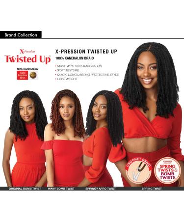 Outre X-pression Twisted Up Springy Afro Twist 16 - 3-Pack Multi Deals (1B) - Buy Online on GoSupps.com