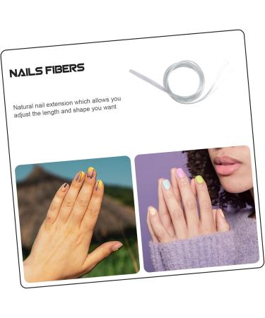 minkissy 1 Nail Fiber Glass Manicure Extension Fiber Nail Extension Fiber Nails Extension Supplies Glases Fale Nails False Nails Silk Fiber Nail Art Fiber Manicure Fiber Cellophane Square Size 2 As Shown - Buy Online on GoSupps.com