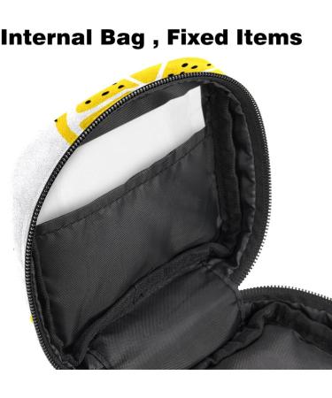 Javenproeqt Portable Women's Binding Bags | Menstrual Cup Pocket & Pads | Cute Lemon Pattern - Ideal for Teen Girls & First Periods - Buy Online on GoSupps.com