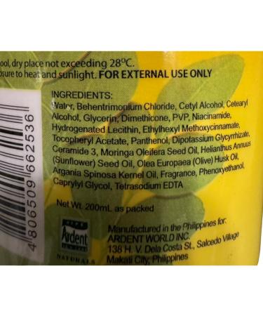 Buy Malunggay Herbal Conditioner with Argan Oil 200mL | Nourishing Hair Care for All Hair Types | International Shipping - Buy Online on GoSupps.com