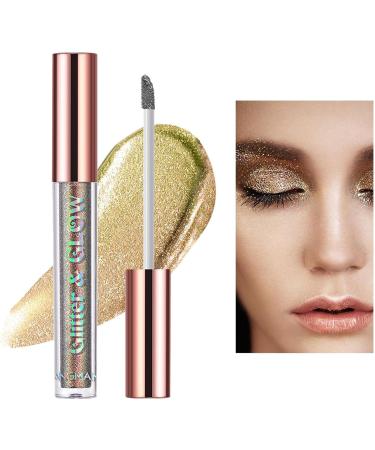 Liquid Eyeshadow | Eyeshadow | Liquid Eyeshadow Multi-Dimensional Long-Lasting Holographic Multichrome Eyeshadows 03# - Buy Online on GoSupps.com