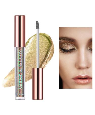 Eyeshadow Liquid | Chameleon Eye Shadow Liquid High Pigments Gloss Sparkling Shimmer Glow Eye Shadow Shiny Makeup Uaxiu 03#