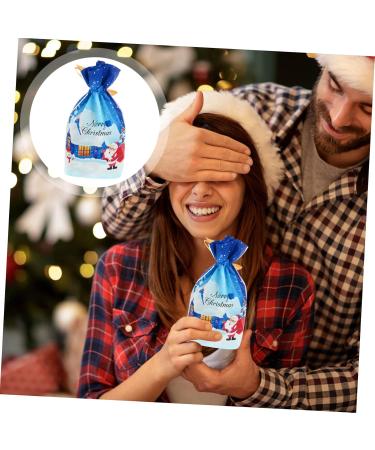 Abaodam 50 Pcs Christmas Wrapping Bag Candy Bags Christmas Candy Bag Goody Bag Storage Bags Drawstring - Buy Online on GoSupps.com