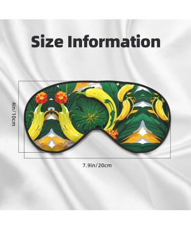 Buy SSIMOO Tropical Banana Leaves Soft Sleep Eye Mask - Breathable Travel Eye Patch for Women | Perfect for Relaxation - Buy Online on GoSupps.com