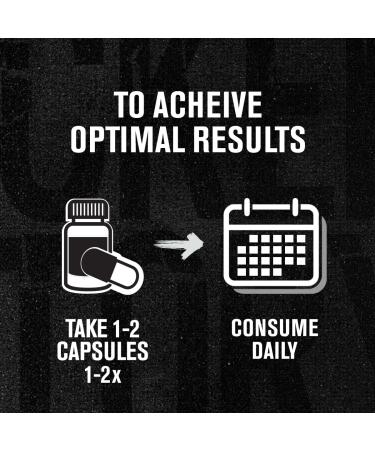 Jacked Factory L-Glutamine Capsules 500mg - Vegan Fermented L Glutamine Supplement for Post Workout Muscle Recovery Immunity Digestive Health - 240 Capsules - Buy Online on GoSupps.com