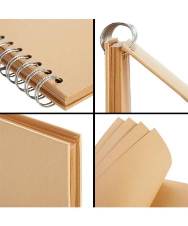 80 Pages Hardcover Kraft Scrapbook Album - Blank 8x8 Inch Journal for Scrapbooking - Buy Online on GoSupps.com