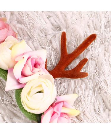 Elk Antler Headband | Floral Crown Headpiece for Carnival & Festival | Unique Hair Accessories - Buy Online on GoSupps.com