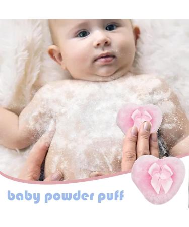 Makeup Powder Puff | Bowknot Heart Powder Puff - Body Powder Puff for Dusting Powder Baby Women Powder Puff for Bath and Travel Pink - Buy Online on GoSupps.com
