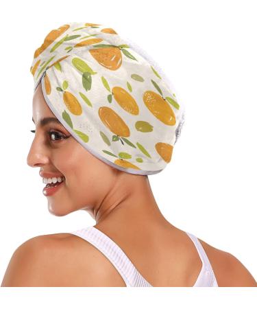 Orange Dry Hair Cap - 2 Piece Quick Dry Towel Set with Button Headband | Super Absorbent & Comfortable for International Shipping - Buy Online on GoSupps.com