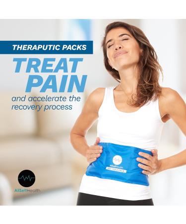 2 Pack Ice Packs for Injuries - Hot Cold Gel Pad for Pain Relief & Injury Recovery - Buy Online on GoSupps.com