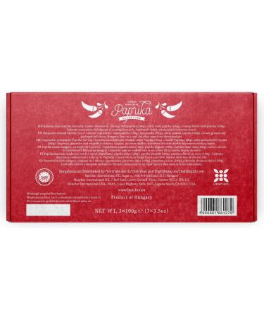 Hungarian Paprika Powder Gift Set (3 x 100g) Imported from Kalocsa Hungary Sweet Spicy and Smoked Paprika - Buy Online on GoSupps.com