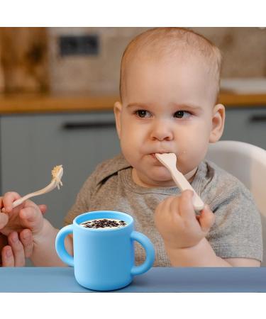 Silicone Training Cup for Infants - 5oz Open Cup with Handles - Princess Powder - Ideal for Toddlers and Babies - Buy Online on GoSupps.com