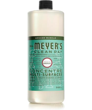 Mrs. Meyer's Clean Day Multi-Surface Cleaner Concentrate Use to Clean Floors Tile Counters and More Basil Scent 946 ml Bottle - Buy Online on GoSupps.com
