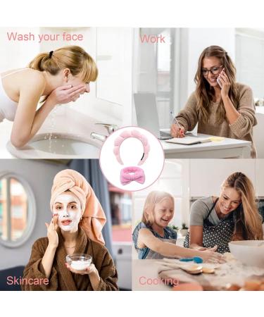 MOSNOW Headband for Women Spa Face Band Elastic Hair Bands for Make-up and Washing Cute Head Band For Skincar Yoga Face Washing Makeup Removal and Facial Mask - Buy Online on GoSupps.com