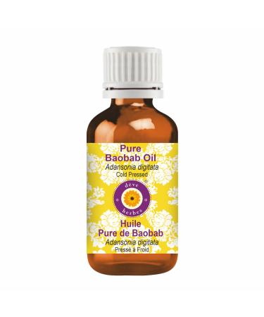 d ve herbes Pure Baobab Oil (Adansonia digitata) Cold Pressed 30ml (1 oz)