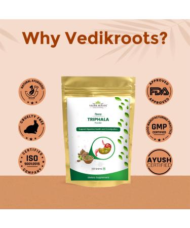 VEDIKROOTS Bhumi Amla Powder/Churn - Organic and Pure Ingredient Extract for Healthy Liver Functioning and Digestive Strength Enriched with Essential Nutrients (200 g (Pack of 2) Triphala) - Buy Online on GoSupps.com
