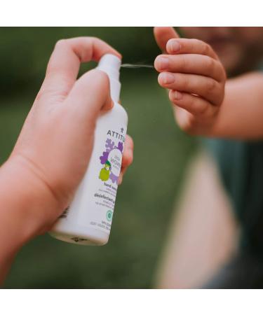 ATTITUDE Kids Hand Sanitizer Spray - Vegan Cruelty-Free Formula, Vanilla Pear Scent 3.5 fl oz - Buy Online on GoSupps.com