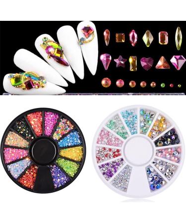 Nails Accessories DIY Manicuring Small 3D Nail Irregular Beads Makeup Nail Sequins Nail Rhinestone Nail Stickers(9) - Buy Online on GoSupps.com
