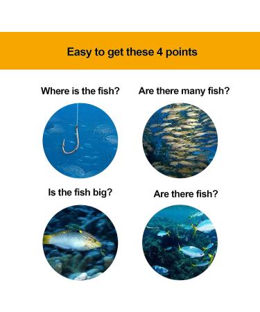 Handheld Fish Finder with Sonar Transducer - Portable Fishing Kayak Depth Finder with LCD Display - Buy Online on GoSupps.com