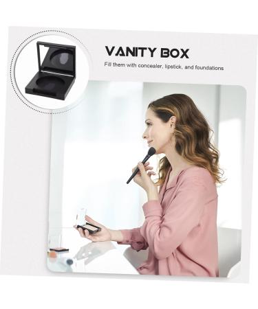 Mipcase 8 Pcs Blush Box Eyeshadow Box Travel Cosmetic Eyeshadow Organizer Blush Case Eyeshadow Cases Plastic 5x5cmx2pcs Blackx2pcs - Buy Online on GoSupps.com