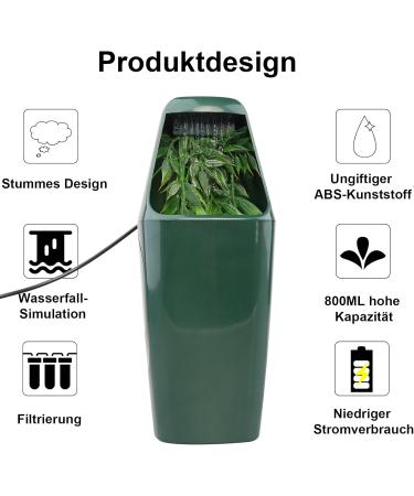 AIICIOO Reptile Drinking Fountain with Activated Carbon Filter - Terrarium & Aquarium Accessories for Amphibians, Insects, Lizards, Turtles, Snakes, Frogs, Geckos - Buy Online on GoSupps.com