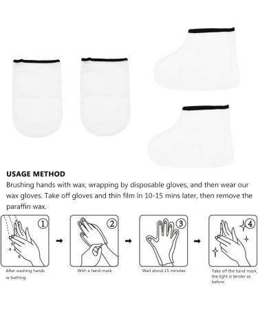 EXCEART 2 Paires Mitaines de Bain Paraffine et Amovibles de Spa pour Mains et Protection Thermique pour Usage Domestique - Buy Online on GoSupps.com