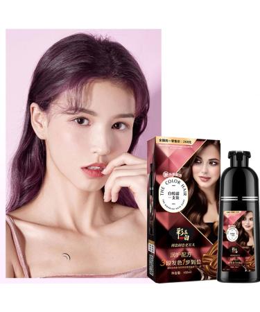 Tuxxjzm Hair color shampoo color shampoo hair dye natural hair color shampoo longlasting shampoo for hair care without bleach shiny and supple lilac 1 piece 1er Pack - Buy Online on GoSupps.com