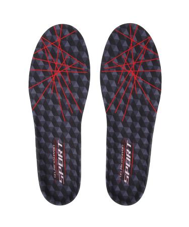 Arch Support Shoe Inserts Orthotics Cushioning Shoe Insoles Mens Sport Shoe Insoles Super Soft Massaging Shoes Pad Cushioning Shoe Pads for Shock Absorption Foot Care