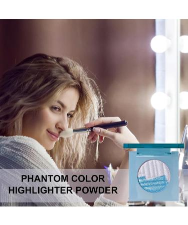 Highlighter Powder Palette Powder Eyeshadow Glitter Highlighter Makeup Palette - Portable 2-Color Long-Lasting Highlighting Delicate Powder for Eyes & Eyelids Kagrote S30 - Buy Online on GoSupps.com