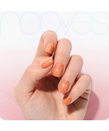  NOOVES NOOVES - 20 sheets of gel nail gel - Orange Glow - 20 pieces - Premium semi-cured gel nails - Gel nail stickers - Includes 1 nail file and 1 orange stick  - Buy Online on GoSupps.com