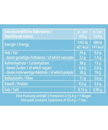 Frankonia No Sugar Added Chocolate-Coconut Bar 100g - Pack of 4 | Healthy Snack for International Shipping - Buy Online on GoSupps.com