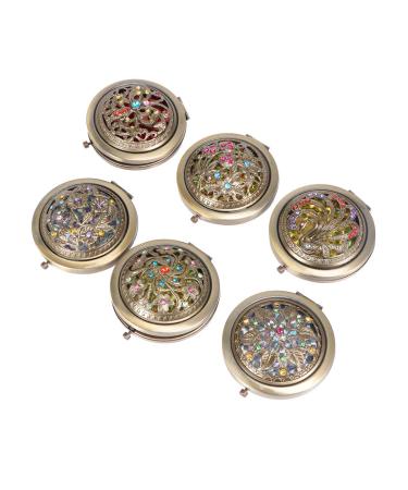 Tinksky Double-sided Folding Compact Makeup Mirror - Random Style - Buy Online on GoSupps.com