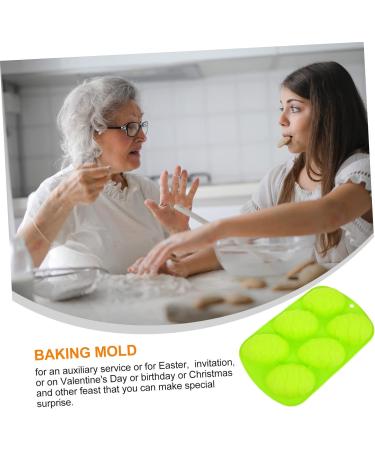 Alipis 1pc Easter Egg Cake Mold Candy Gummies Silicone Chocolate Molds Easter Silicone Mould Easter Egg Decorations Egg Shape Silicone Molds Easter Cakes Mold Silica Gel Biscuit Soap Mold 26.5X16.5CM Green - Buy Online on GoSupps.com