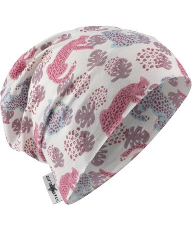 Sterntaler Beanie Leopard - Baby President UV Protection 50+ Light Hat for Girls | Leopard Print Sun Protection 55 ECRU - Buy Online on GoSupps.com