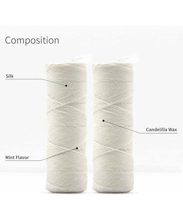 Bambaw Silk Floss Refill - Eco-Friendly Biodegradable Dental Floss - Mint Flavored 2x50m Refill Pack - Buy Online on GoSupps.com