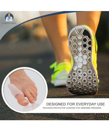 Dr. Frederick's Low-Profile Bunion Cushion Set - Relieve Hallux Valgus Pain - Slim, Convenient, Reusable - 2 Pieces - Buy Online on GoSupps.com