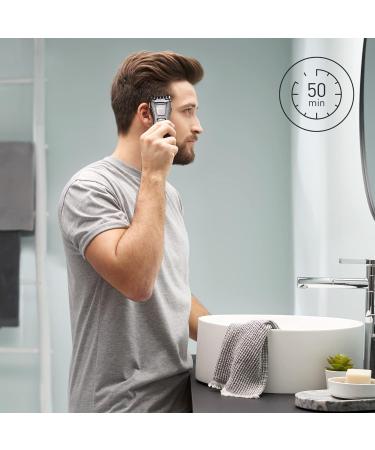 Panasonic ER-GB61-K503 Trimmer for Men - 3 in 1 Rechargeable Beard Body & Head Grooming | Stainless Steel Long Battery Life 39 Settings 3 Accessories - Black/Silver - Buy Online on GoSupps.com