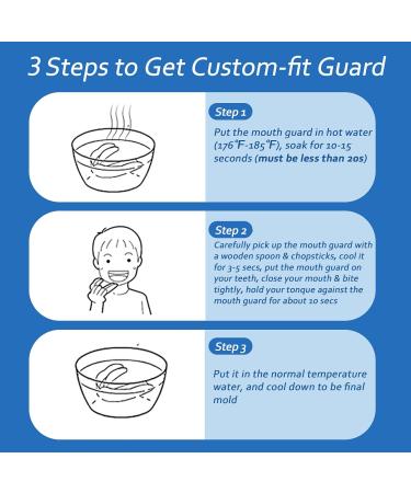 Firrenty Moldable Mouth Guard for Teeth Clenching at Night - BPA-Free Professional Night Guards for Teeth Grinding - Pack of 6 (2 Sizes) - Buy Online on GoSupps.com