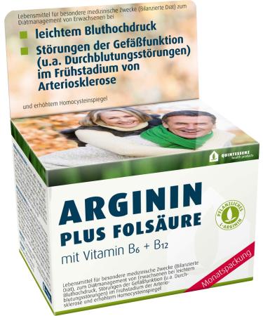 ARGININE PLUS FOLIC ACID PREMIUM QUALITY WITH SEAL OF TEST DM HIGH BLOOD PRESSURE ARTERIOSCLEROSIS
