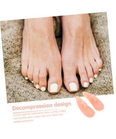 SEWOART Middle Toe Support Pad - 4pcs Nursing Shoe Toe Protectors for Hammer Toe Relief - Buy Online on GoSupps.com