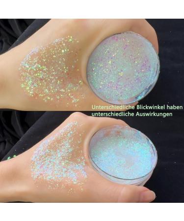 Glitter Gel for Makeup | Sparkling Face Hair & Body Glitter | Mermaid Sequin Festival Cosmetics - Buy Online on GoSupps.com