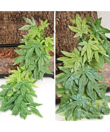 EXFEA 30cm Artificial Hanging Plant for Reptiles - Realistic Plastic Green Decor - Buy Online on GoSupps.com