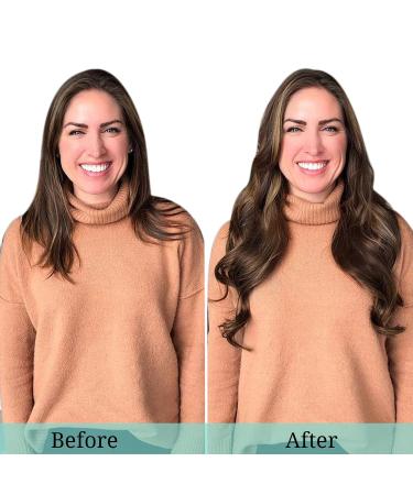 Doores Clip In Extensions - Real Hair Balayage Chocolate Brown to Caramel Blonde 55cm (22 inch) 7 Pieces 120g Remy Hair - Buy Online on GoSupps.com