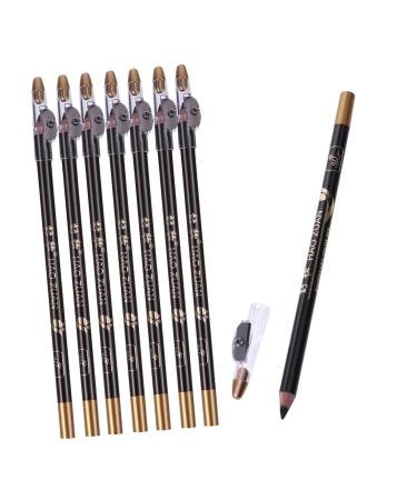 DOITOOL 16 pcs Makeup Pencil Pencils Girls A with Eyebrow Tool Built-in in Beauty Women for -in- 1 count (Pack of 1) Blackx2pcs