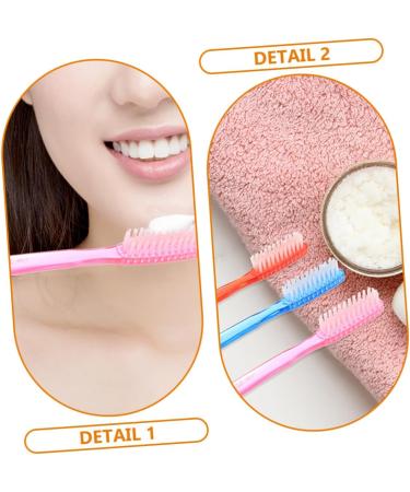 Gatuida 10-Count Hard Travel Toothbrush Set for Adults | Interdental Cleaning Brush for Stain Removal | Durable Plastic Manual Toothbrushes - Buy Online on GoSupps.com